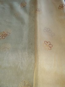 hímzett voile függöny B1003 Bézs 280cm akciós