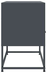 antracitszürke acél TV-szekrény 68 x 39 x 60,5 cm
