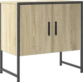 vidaXL sonoma tölgy szerelt fa fürdőszobai mosdószekrény 60x33x60 cm