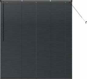 vidaXL Zsalugáter Redőnyök Fekete 175 x 160 cm Alumínium