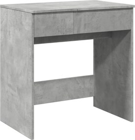 vidaXL betonszürke fésülködőasztal tükörrel 73 x 46,5 x 120 cm