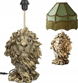 Asztali Lámpa Éjszakai Oroszlán Arany 47cm E27 Glamour Otthoni Nappaliba