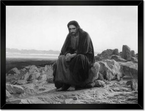 Poszterek keretben 40x30 Jézus imája a kertben