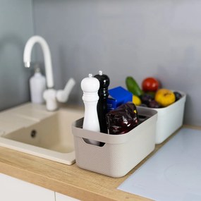 Műanyag tárolódoboz fedéllel Deco - Rotho