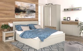 Szekrény, kasmír/evoke tölgy, KAROS 4D1S/70