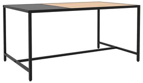Fekete-natúr színű dohányzóasztal 60x100 cm Altino – Unique Furniture