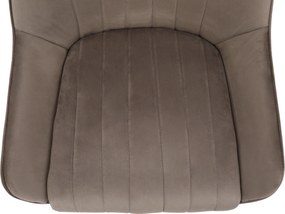 Étkezőszék, szürkésbarna Taupe/gold króm-arany, PERLIA