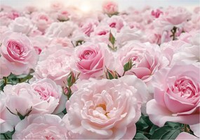 Fotótapéta Virágok Rózsák Pasztell Hálószoba Nappali Tapéta Flizelina 250x175