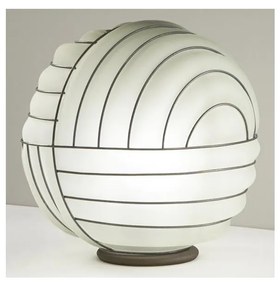 SIRU - Asztali lámpa CARTESIO 1xE27/60W/230V barna/fehér Velencei üveg