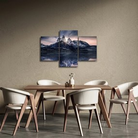 Tó és hegy képe (90x60 cm)