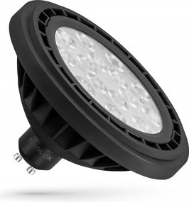 Led izzó 10W GU10 AR111 fehér Semleges Fekete