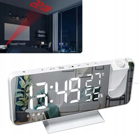 Elektronikus óra Led Ébresztőóra Hőmérővel és tükörrel Modern design
