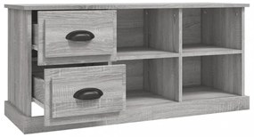 szürke sonoma színű szerelt fa TV-szekrény 102 x 35,5 x 47,5 cm