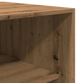 kézműves tölgy színű szerelt fa ruhásszekrény 80 x 50 x 200 cm