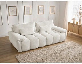 Fehér zsenília kanapé 264 cm Ivane – Bobochic Paris