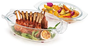 Üveg sütőedény fedővel 21x35 cm GrandChef - Tescoma