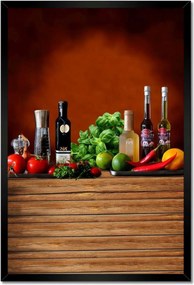 Poszterek keretben 40x60 Fűszerek a konyhába