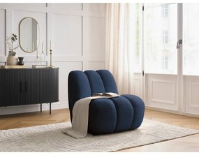 Sötétkék buklé fotel Janissaire – Bobochic Paris