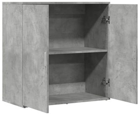 betonszürke szerelt fa tálalószekrény 79 x 38 x 80 cm