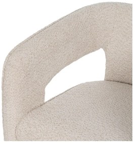 Bézs buklé fotel – Ixia