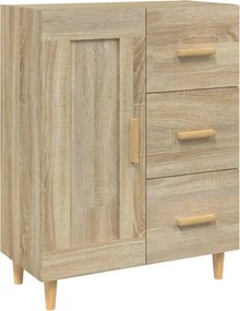 vidaXL sonoma tölgy színű szerelt fa tálalószekrény 69,5 x 34 x 90 cm