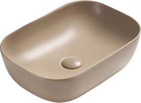 Mexen Rita 45 x 32 cm-es munkalapra helyezhető mosdó, cappuccino matt - 21084564