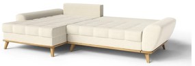 Krémszínű kinyitható sarokkanapé (bal oldali) Balitco – Ropez