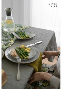 Len asztalterítő 140x300 cm Khaki – Linen Tales