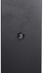 Modern kültéri oszlopos lámpa fekete füstüveggel 50 cm alkonyatérzékelővel IP44 - Denmark