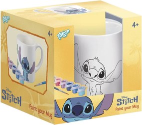 Disney Lilo és Stitch, A csillagkutya Alien festhető porcelán bögre 235 ml Díszdobozban