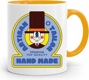 Sárga Bögre Varrónőnek Hand Made Ajándék fényképes nyomtatással