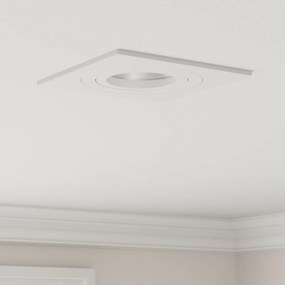 Beépített Spotlámpák 6 db Négyzet GU10 Fehér 91x91 mm
