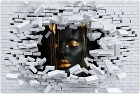 Poszterek 120x80 Arany ékszerek az arcon