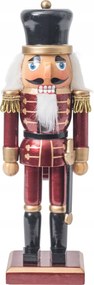 Diótörő figura Katona 25cm, bordó
