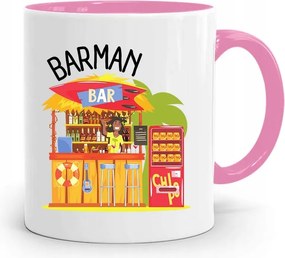 Rózsaszín Bögre Csaposnak Csapos Bár Ajándék fényképes nyomtatással