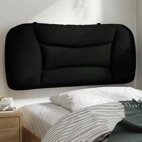 fekete szövet fejtámla párna 90 cm