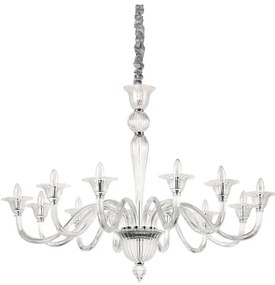 Ideal Lux - Csillár láncon BRIGITTA 12xE14/40W/230V átm. 120 cm átlátszó