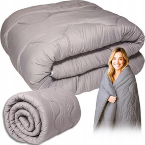 Egész évben használható antiallergén könnyű bolyhos steppelt paplan 140x200cm Szürke