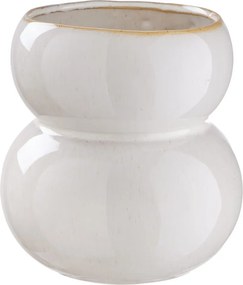 SNOWMAN kerámia váza 16cm , hóember