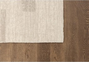 Bézs gyapjú szőnyeg 160x240 cm Agnus Brush Lines – Agnella