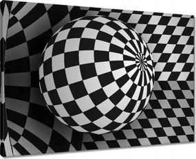 Vászonkép 70x50 Absztrakt fekete-fehér