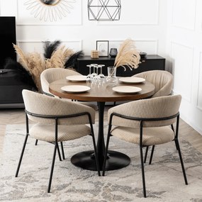 Bézs Kordbársony Étkezőszék TINKA