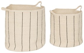 2 pamut kosár készlet COSY