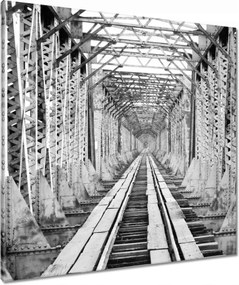 Vászonkép 80x80 Vasúti híd Vasút