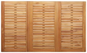 5 Részes Kerti Étkezőszett Tömör Fa Tikfa, Kültéri Étkezőasztal 150x90x75 cm Tömör Fa Tikfa, Rakásolható Kerti Székek 4 db Tömör Fa Tikfa és Fém