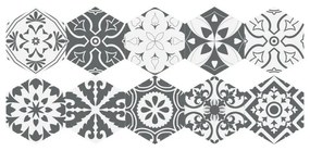 Hexagons Rosito 10 db-os padlómatrica szett, 20 x 18 cm - Ambiance