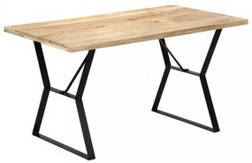 tömör mangófa étkezőasztal 140 x 80 x 76 cm