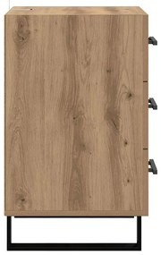 vidaXL Éjjeliszekrény fiókkal Artisan tölgy 40 x 40 x 66 cm Faanyag