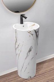 Szabadon álló mosdó REA Blanka Marble Marmur