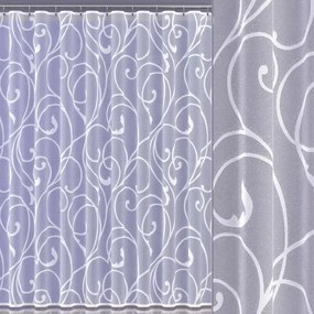 Jacquard függöny fehér elegáns mintás 160 cm Gezra 624841